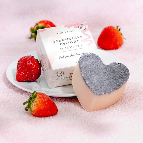Soul and Soap Strawberry Delight Lotion Bar