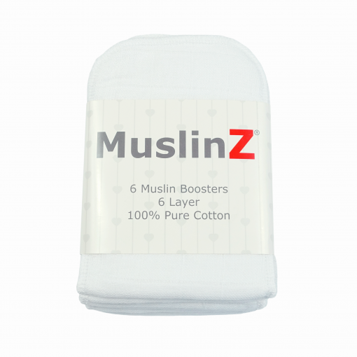 Muslinz 100% Cotton Muslin Boosters - 6 Pack