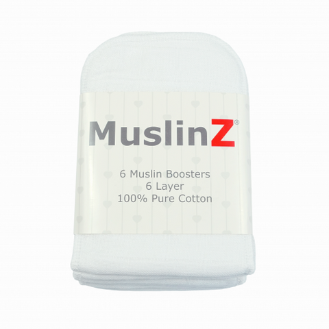 Muslinz 100% Cotton Muslin Boosters - 6 Pack