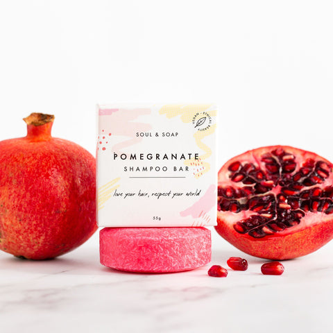Soul & Soap Pomegranate Shampoo Bar - Vegan