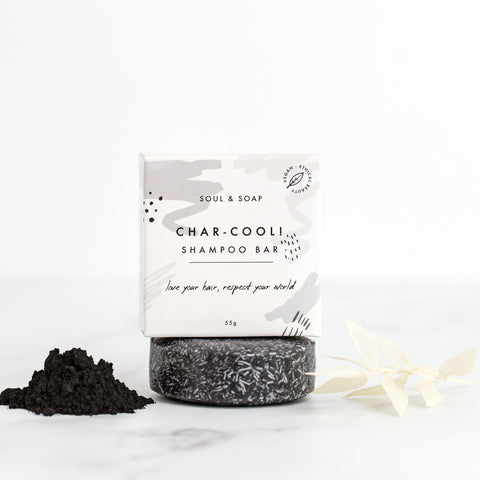 Soul & Soap Char-Cool Shampoo Bar - Vegan