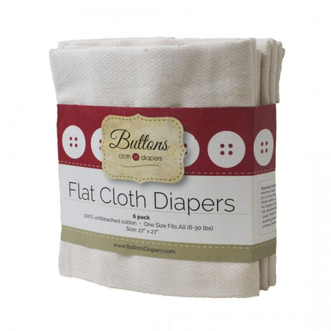Buttons Diapers Cotton Flats